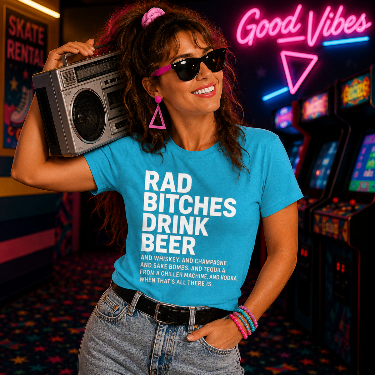 Rad B!tches Drink Beer - Unisex t-shirt
