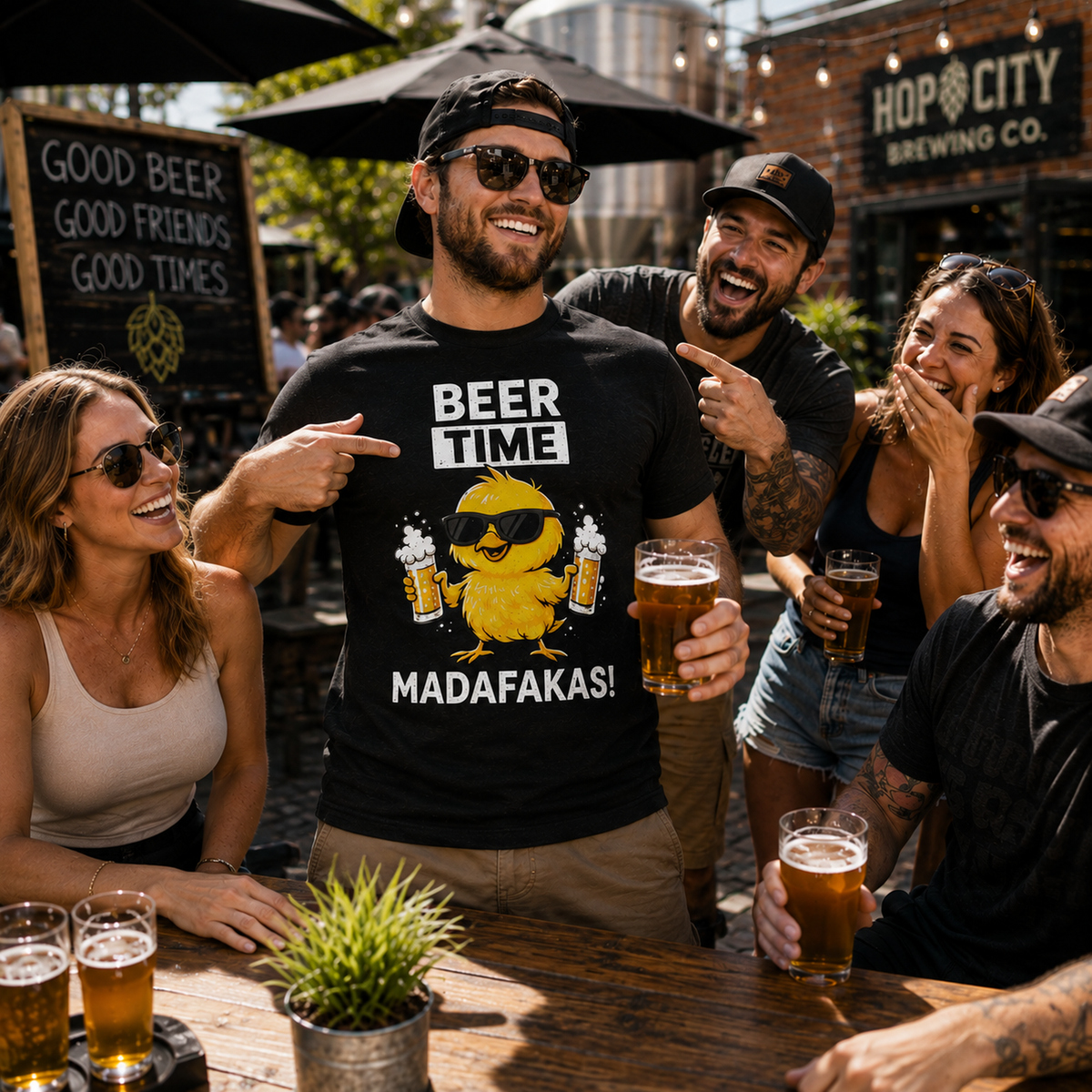 Beer Time Madafakas! - Unisex t-shirt