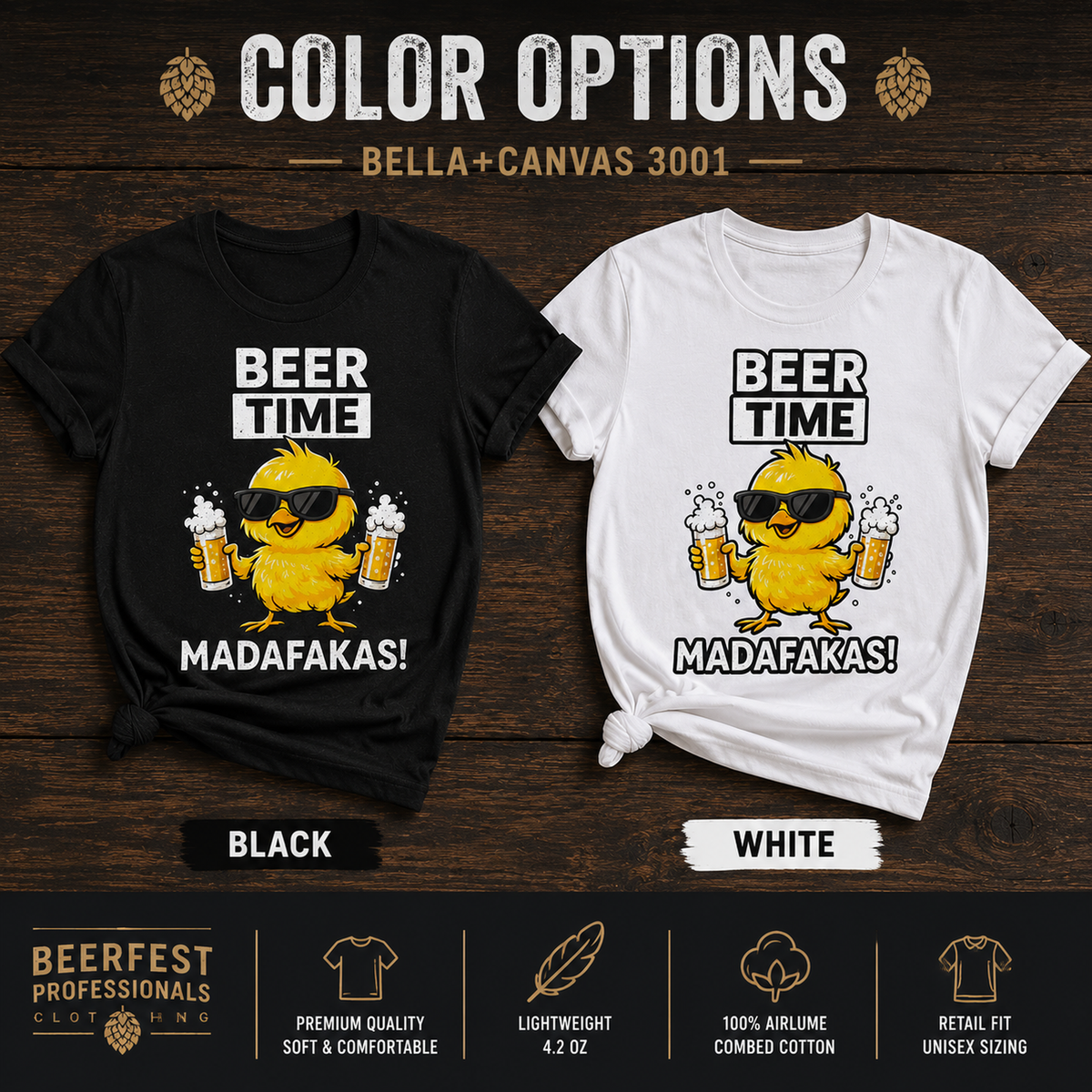 Beer Time Madafakas! - Unisex t-shirt
