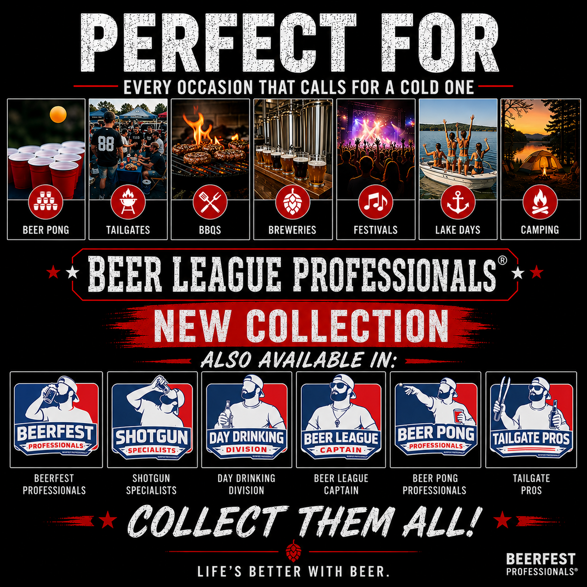 Beer League Captain (BLP) - Unisex t-shirt