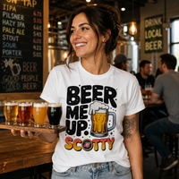 Beer Me Up, Scotty | Funny Sci-Fi Beer Lover T-Shirt - Unisex t-shirt