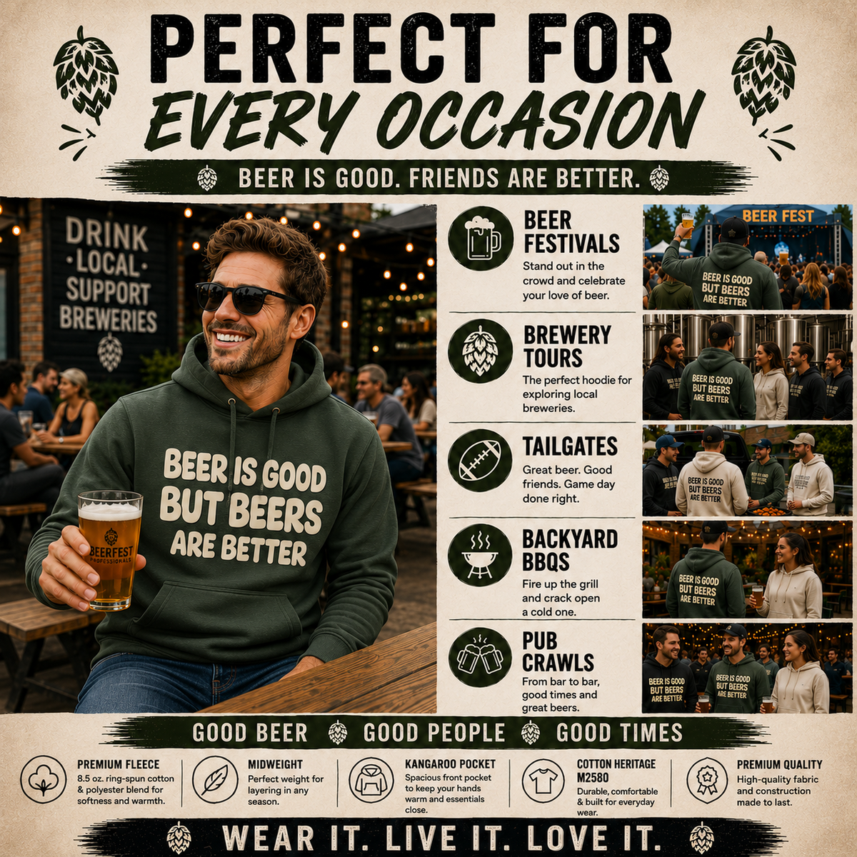 Beer Is Good But But Beers Are Better - Unisex Hoodie