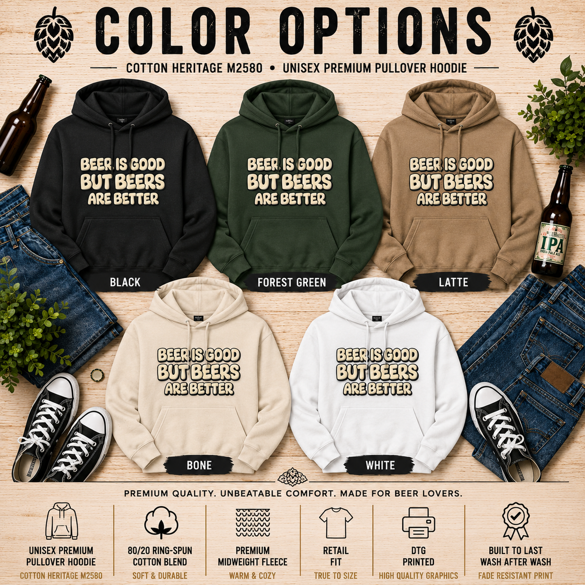 Beer Is Good But But Beers Are Better - Unisex Hoodie