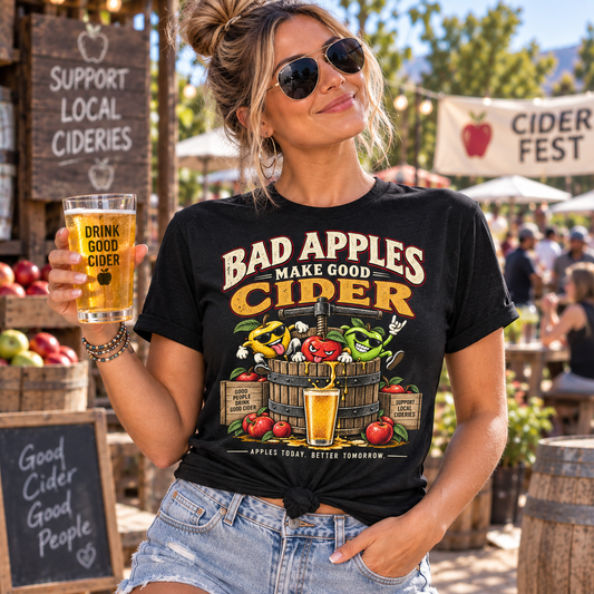 Bad Apples Make Good Cider - Unisex t-shirt
