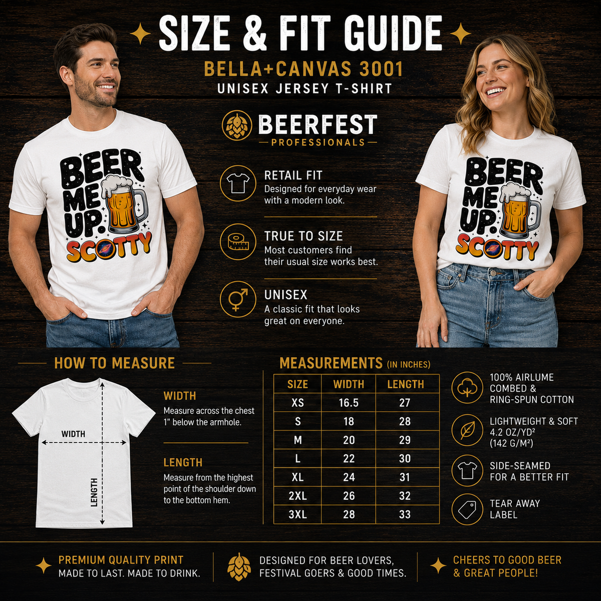 Beer Me Up, Scotty | Funny Sci-Fi Beer Lover T-Shirt - Unisex t-shirt